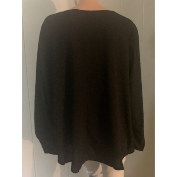 3/4 Puff Sleeve V-Neck Blouse