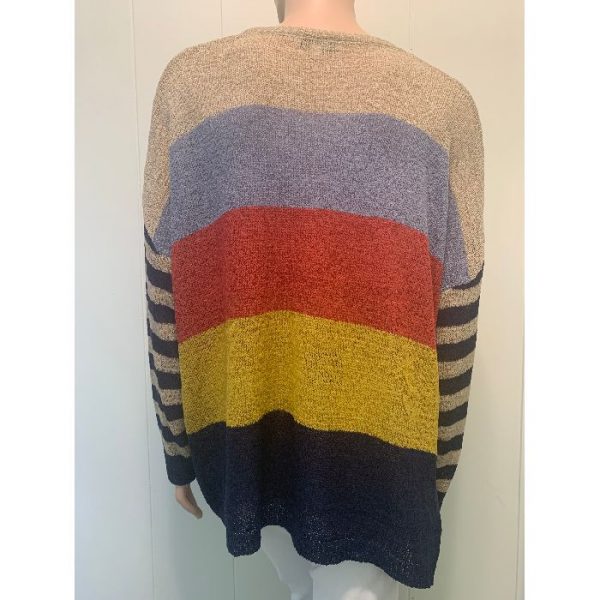 Multi-Stripe Lightweight Sweater